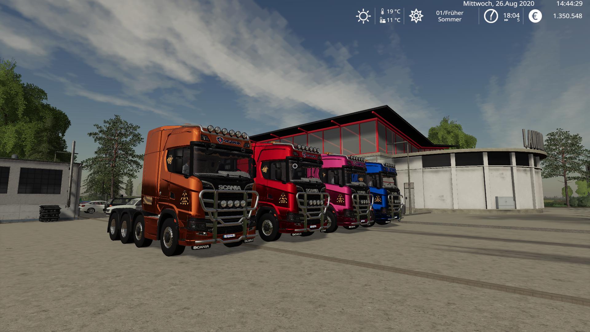 FS19 - Scania Heavy Hauler 8x4 Multicolor Update V1.1