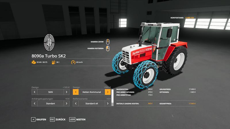 Fs19 Steyr 8090a Turbo Sk2 Basic V158 Farming Simulator 19 Modsclub 1706