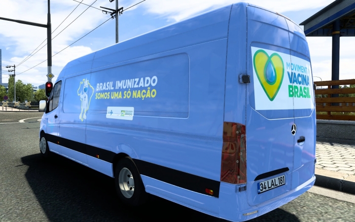 ETS2 - Mercedes-Benz Sprinter 2021 Covid-19 Skin (1.40.x)