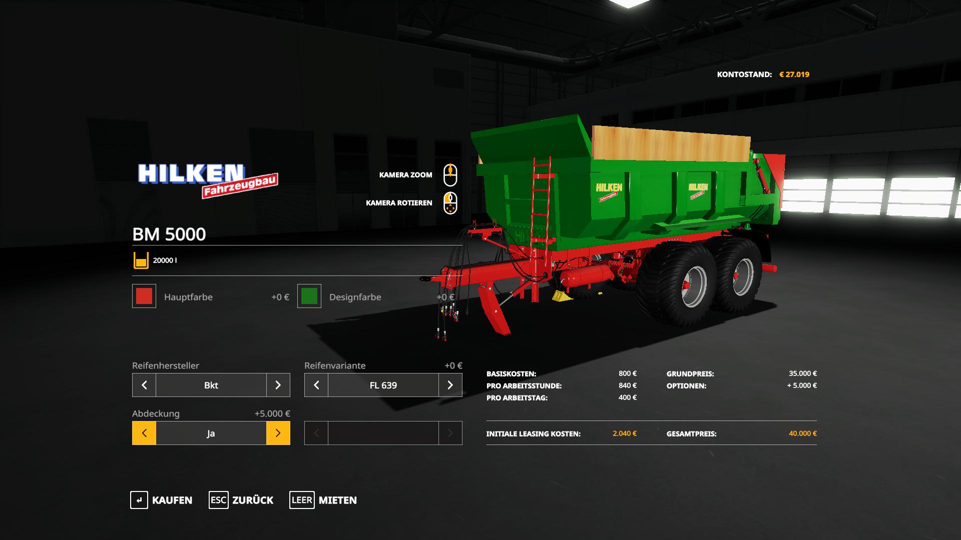 FS19 - Hilken BM 5000 Trailer V1.1