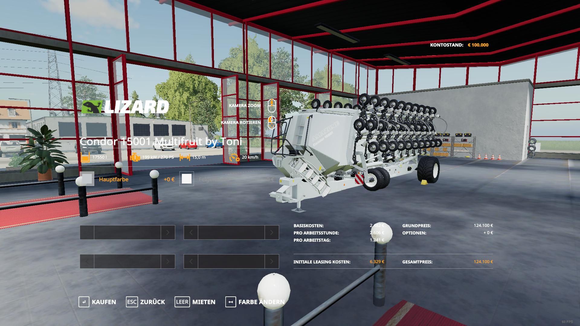 FS19 - Amazone Condor (Alle Fruchtsorten) V1.6