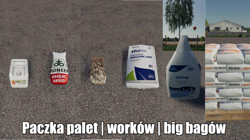 FS19 - Pack Of Fertilizers and Seeds Big Bag Bags V1.0
