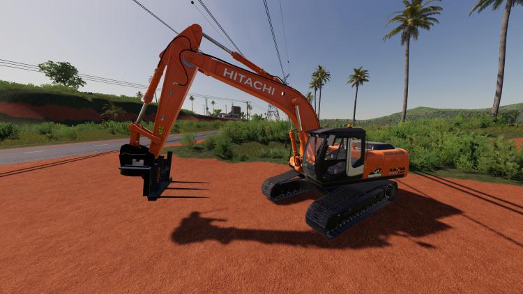 FS19 - Hitachi ZX290LC Bale Forks V1.0.1
