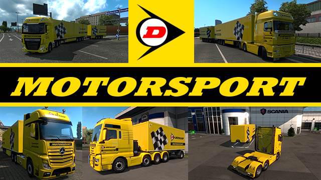 ETS2 - Dunlop Motorsport Skinpack v1.0 (1.35.X)