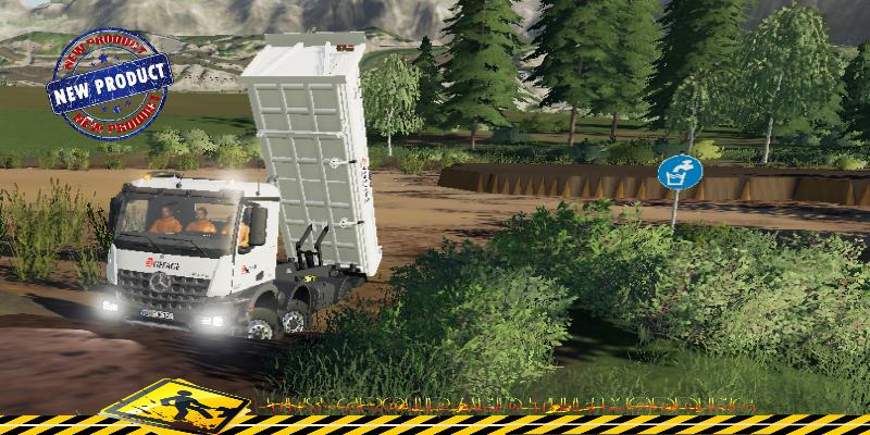 FS19 - Mercedes Arocs Benne Eiffage V1.5 | Farming Simulator 19 | Mods.club