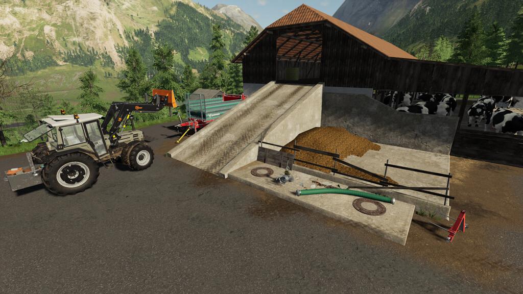 FS19 - Alpine Cow Barn V1.0
