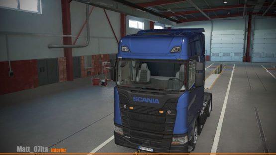 ETS2 - Scania S Beige/Grey Interior 4 Variants V1 (1.37.x)