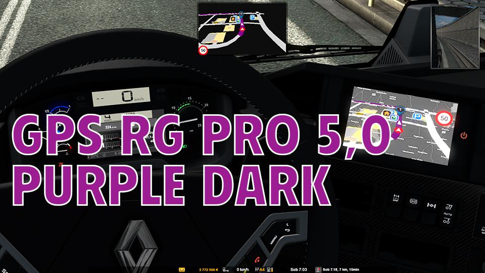 ETS2 - GPS RG Pro Purple Dark V5 (1.38.x)