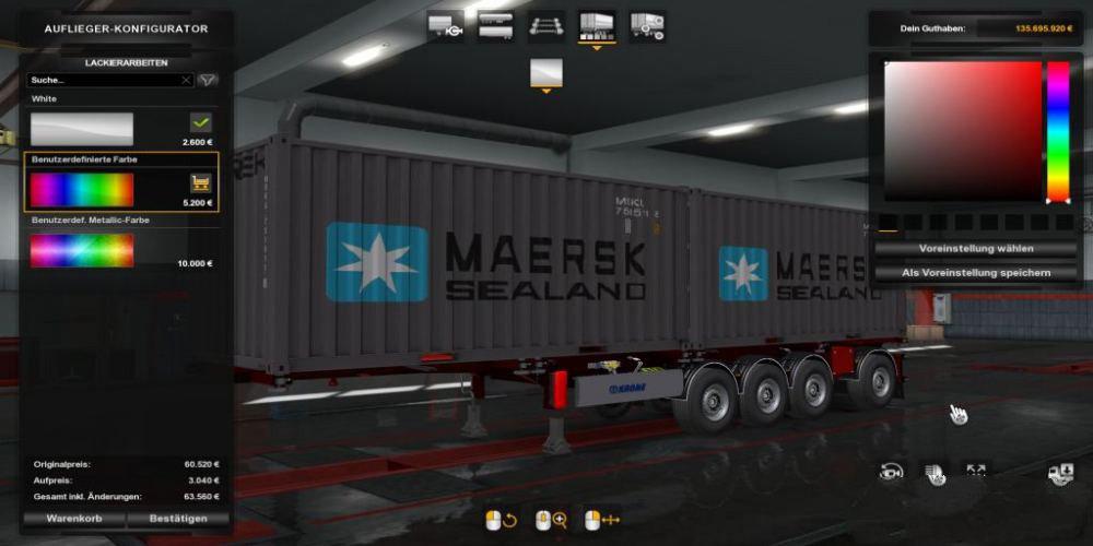 ETS2 - Container Trailer 4 Axle (1.36.x)