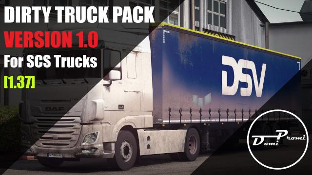ETS2 - Paintable Dirty Truck Pack V1.0 (1.37.x)