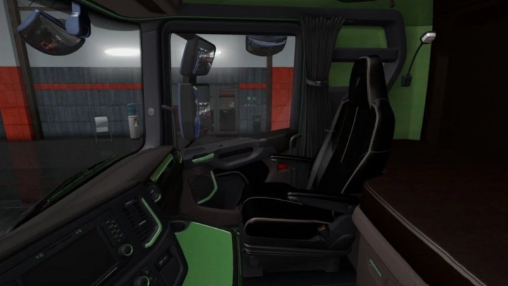 ETS2 - Scania S & R Black - Green Interior (1.41.x)