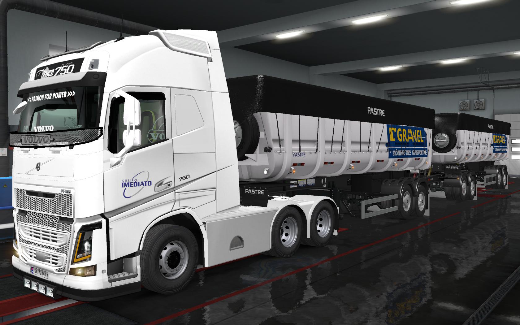 ETS2 - Volvo Fh16 2012 Imediato Transportes Skin (1.36.x)
