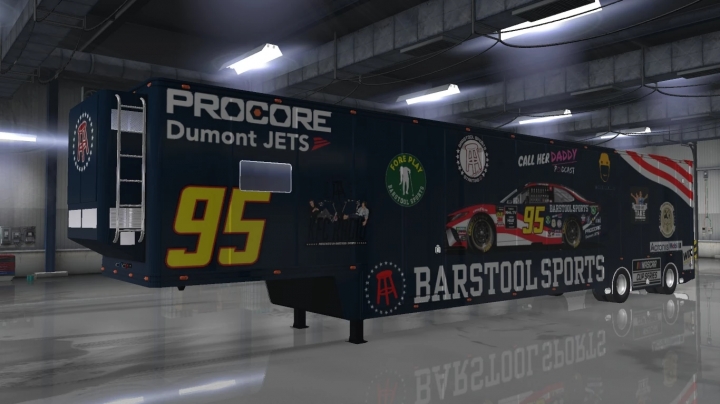 ATS Nascar Featherlite Trailer Skins V X American Truck Simulator Mods Club