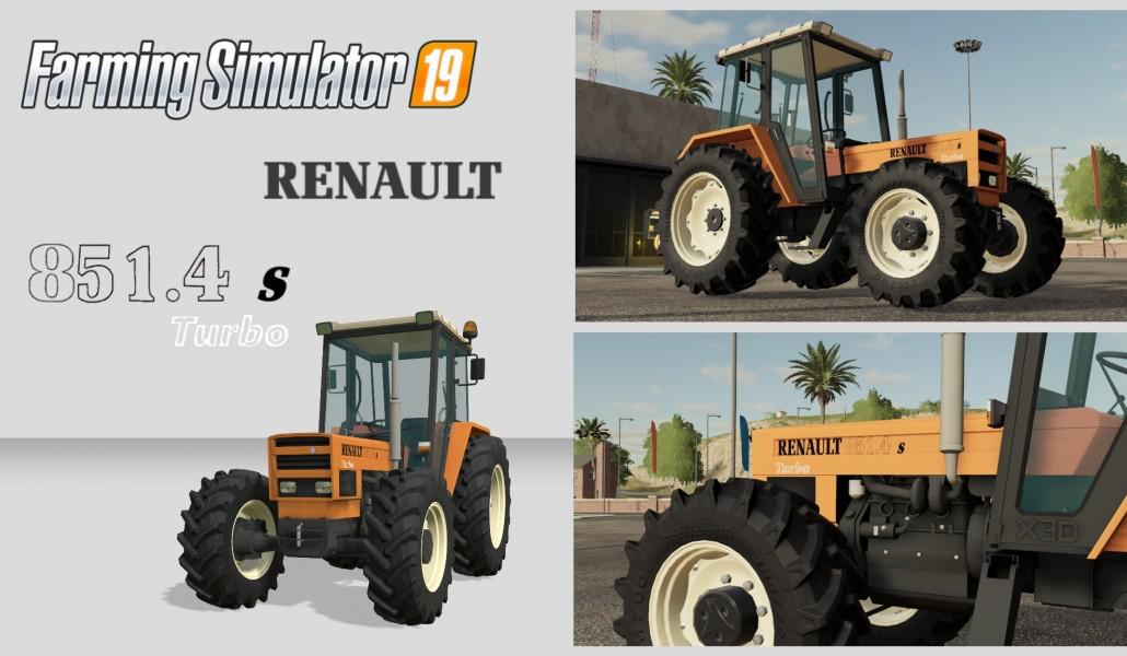 FS19 - Renault 851-4S Turbo Tractor V1