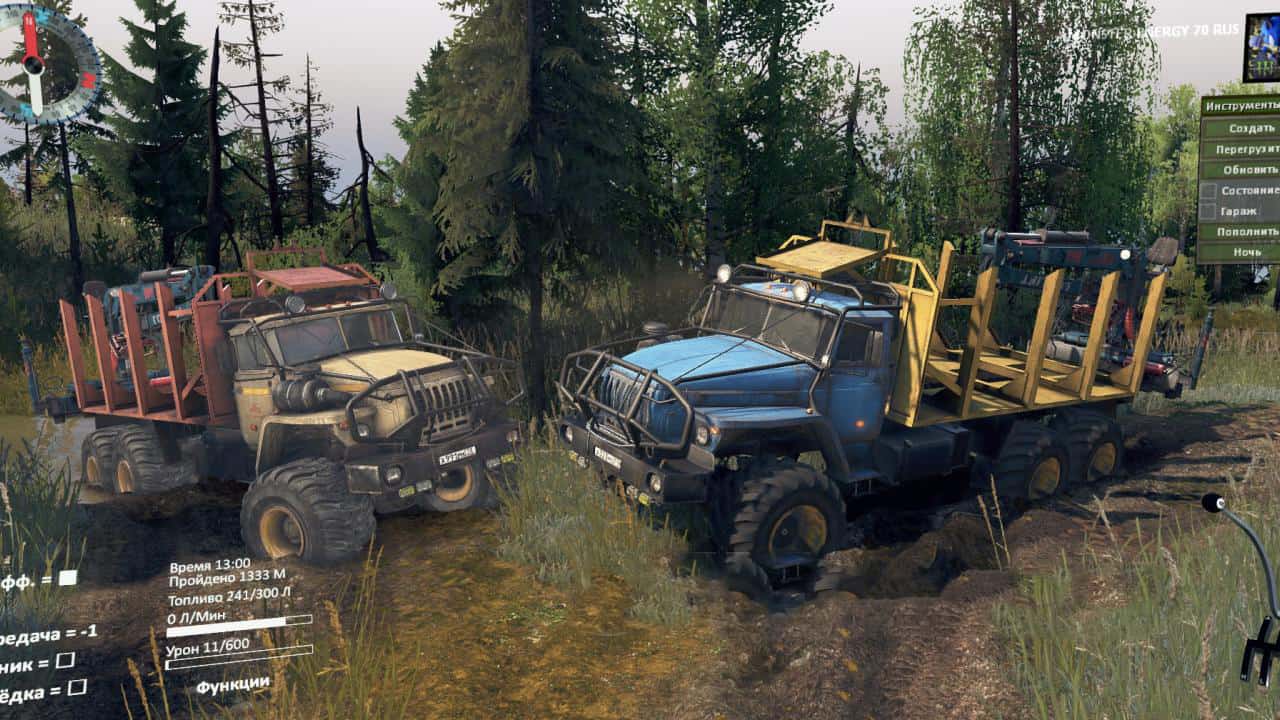 Spintires - PPC (Tattoo Hurst-8Ball Gearbox) V1.0