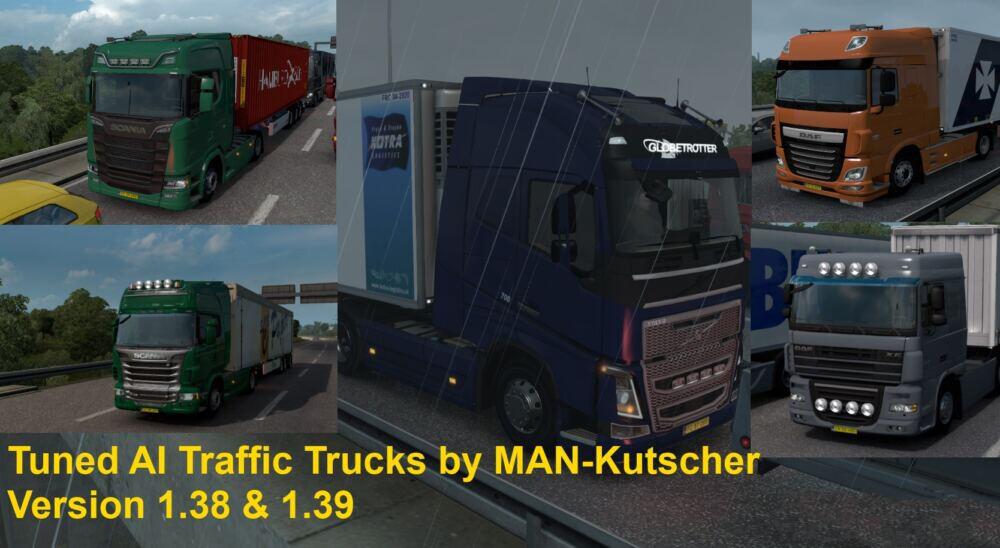 ETS2 - Tuned Trucks in AI Traffic V1.0 (1.39.x)