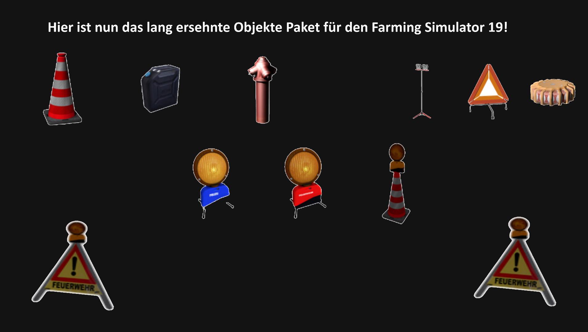 FS19 - Objekte Paket FFW V1.0