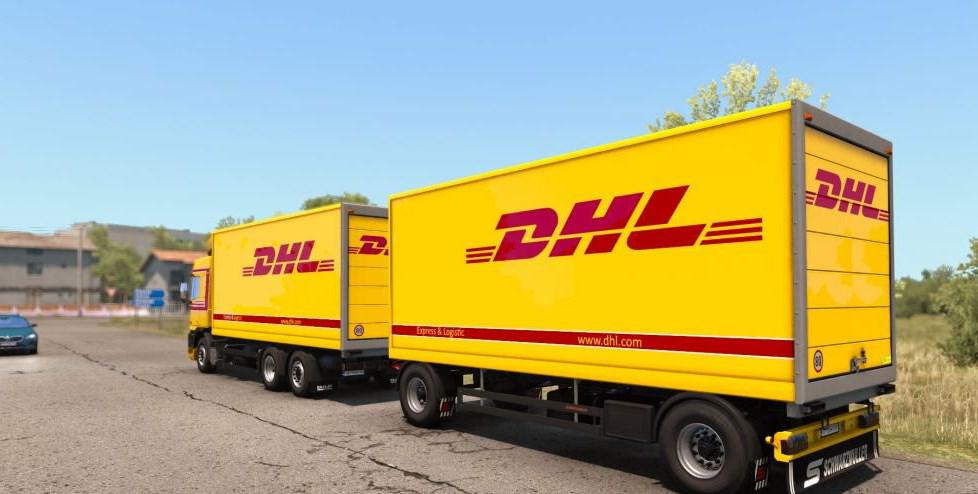 ETS2 Daf 95ATi DHL Skin V1.1 (1.38.x) Euro Truck Simulator 2 Mods