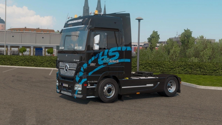ETS2 - Mercedes-Benz Actros MP2 Black Edition V1.2.5 (1.40.x)