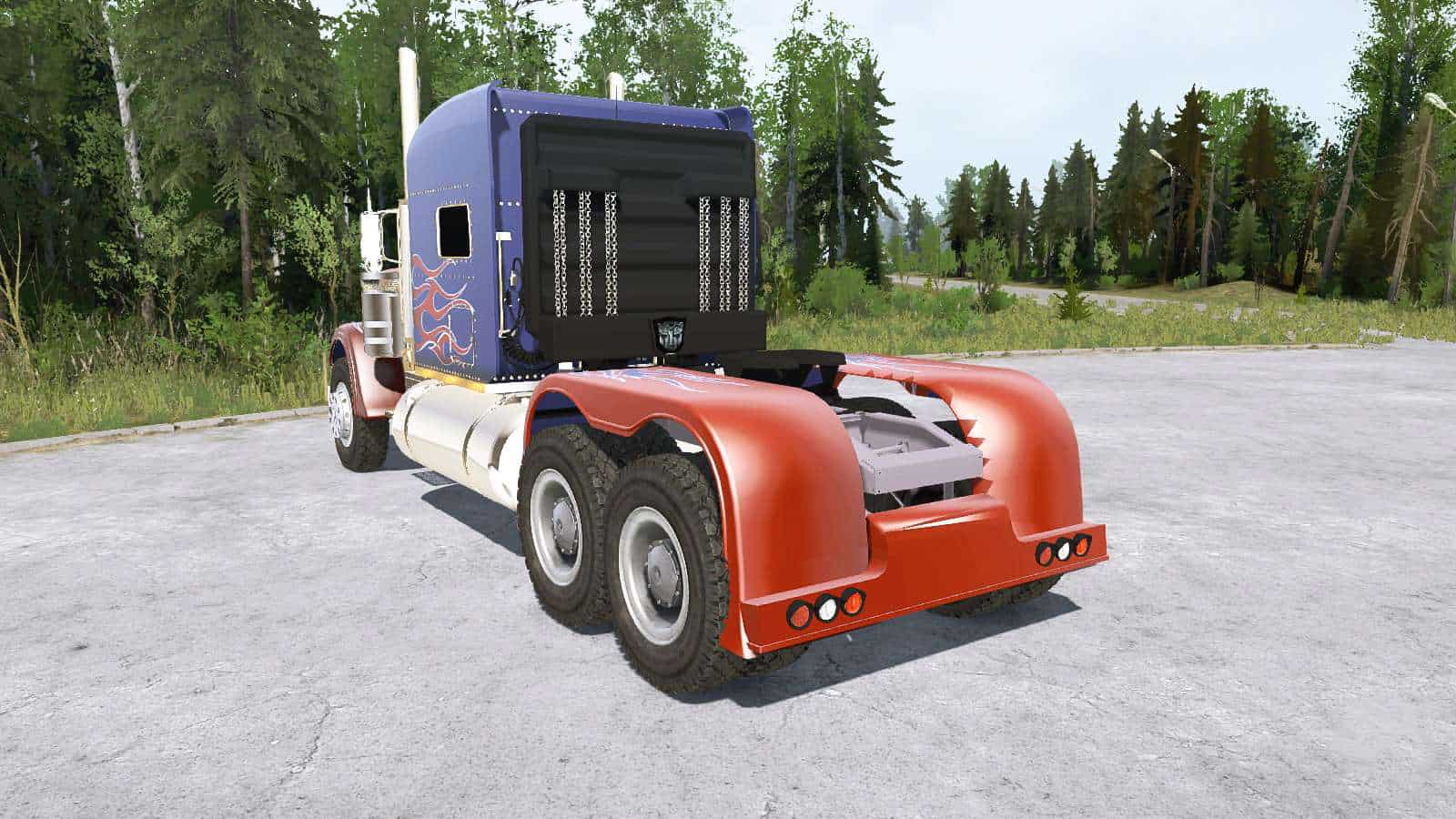 Spintires:Mudrunner - Peterbilt 389 Optimus Prime Truck