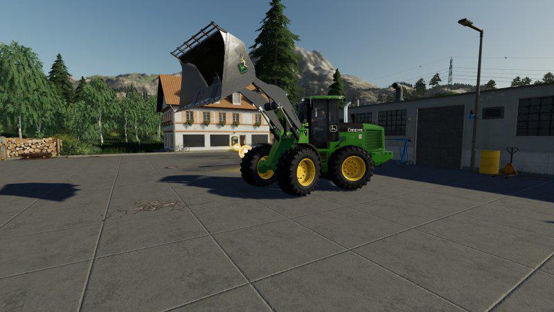 FS19 - John Deere 524K Wheel Loader & Shovel V1.0