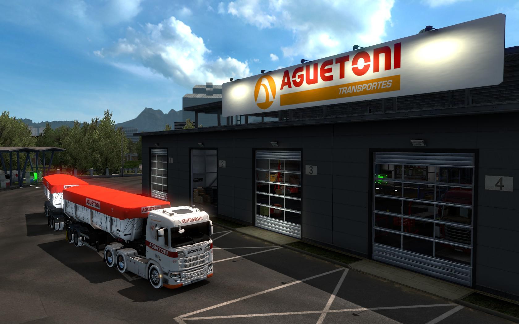 ETS2 - Aguetoni Transportes Garage Mod (1.39.x)