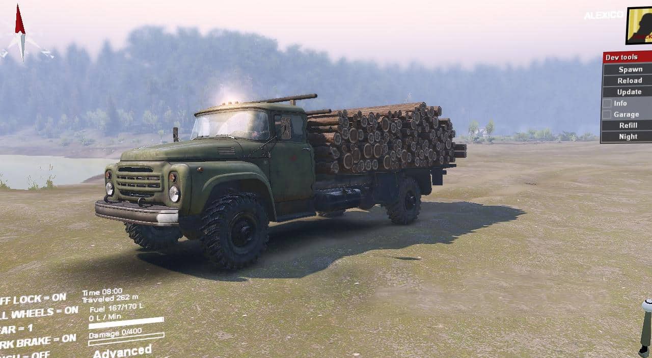 Spintires - Zilok 4x4 AlexGuD Truck V1.0