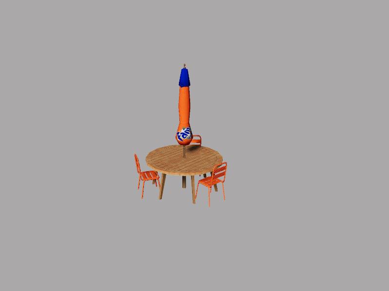FS19 - Table Parasol Plier Fanta V1.0