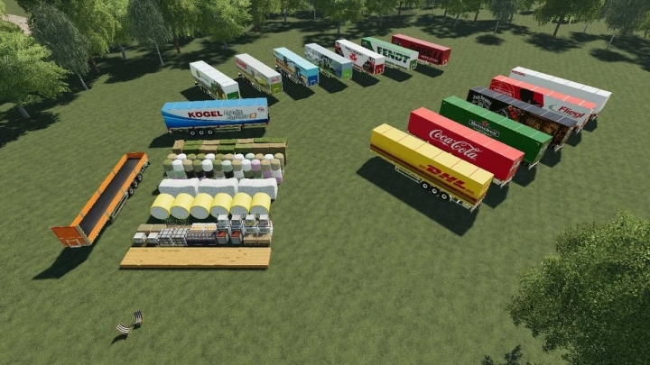 FS19 - Kogel 51ft Platform Semitrailer (AutoLoad) V1.1