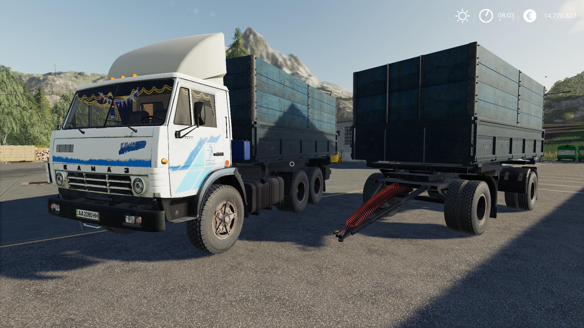 FS19 - Kamaz 5320 & Nefaz 8560 Autoload Pack V1.0