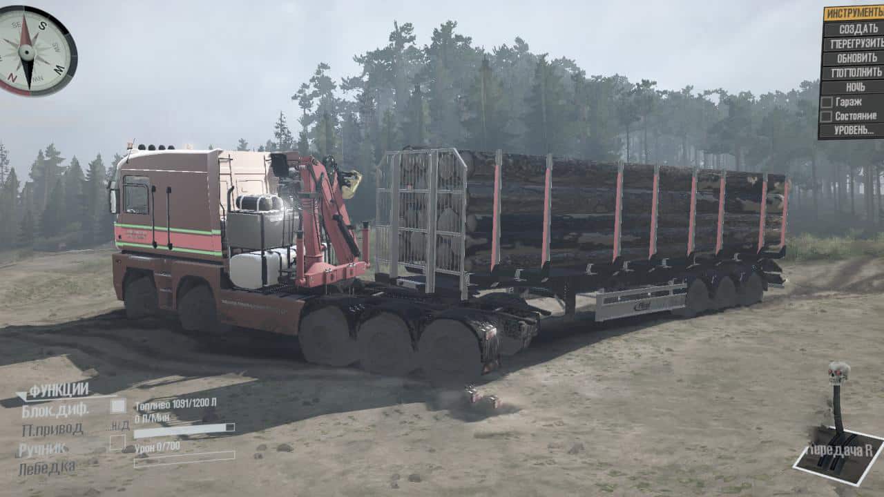 Spintires:Mudrunner - Renault Magnum 8x8 Truck V2