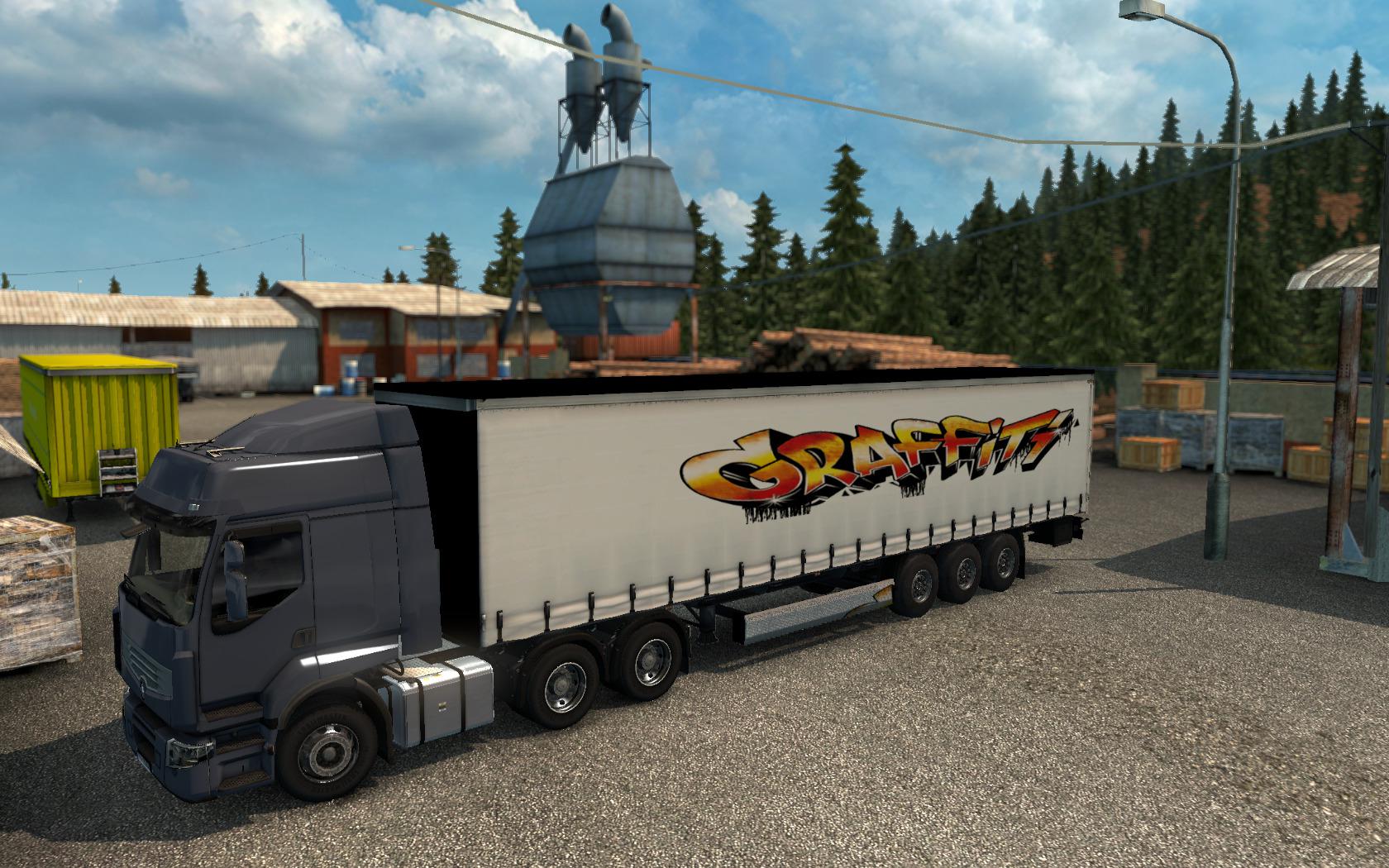 ETS2 - Graffiti Skin V1.0 (1.36.x)