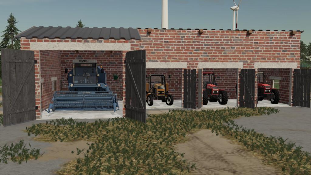 FS19 - Red Brick Garage V1.0
