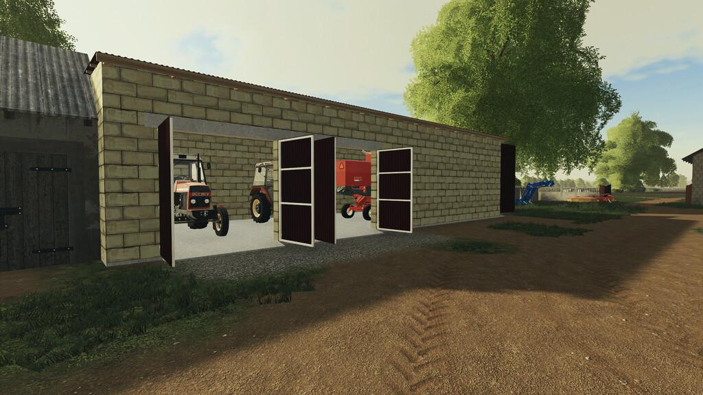 FS19 - Garage for The Combine V1.0