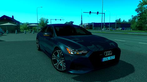 ETS2 - Audi A7 Sportback Car Mod V3 (1.35.X)
