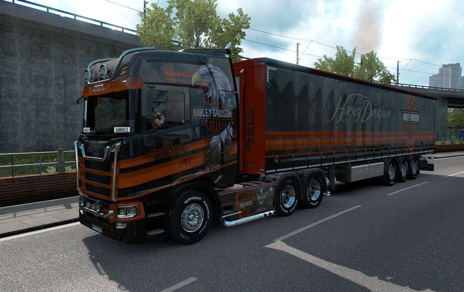 ETS2 - Harley Davidson Tribute Skin V1.0 (1.37.x)