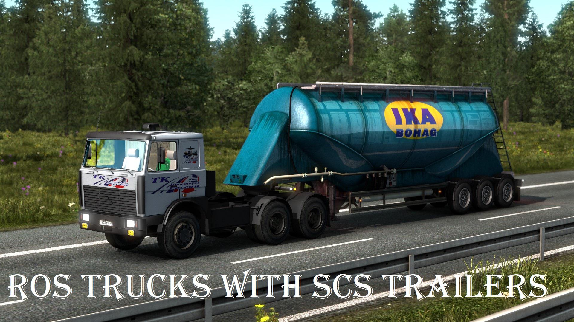 ETS2 - Ros Trucks with SCS Trailers (1.38.x)