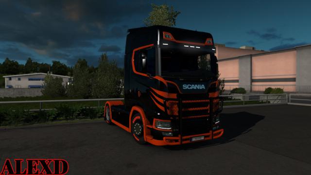 ETS2 - Scania S The Orange Skin (1.36.x)
