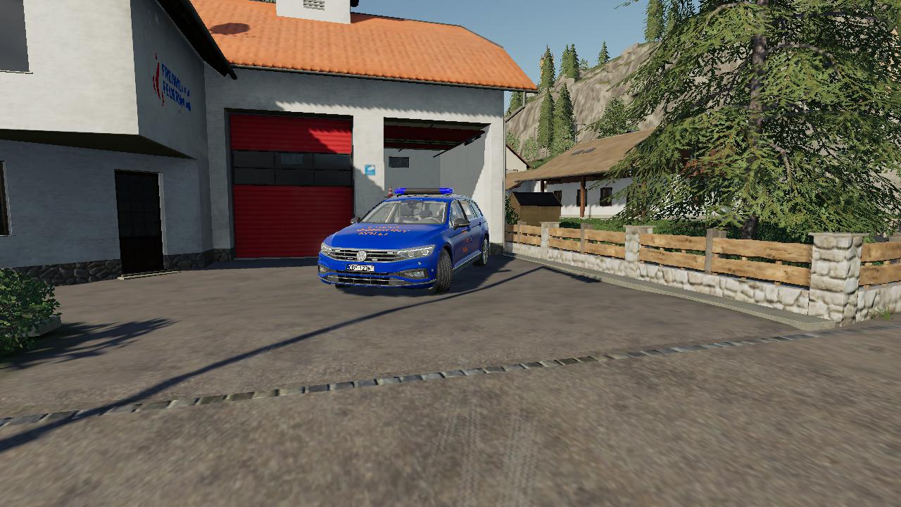 FS19 - Volkswagen Passat Policja Straz Pozarna i Sok V2.0