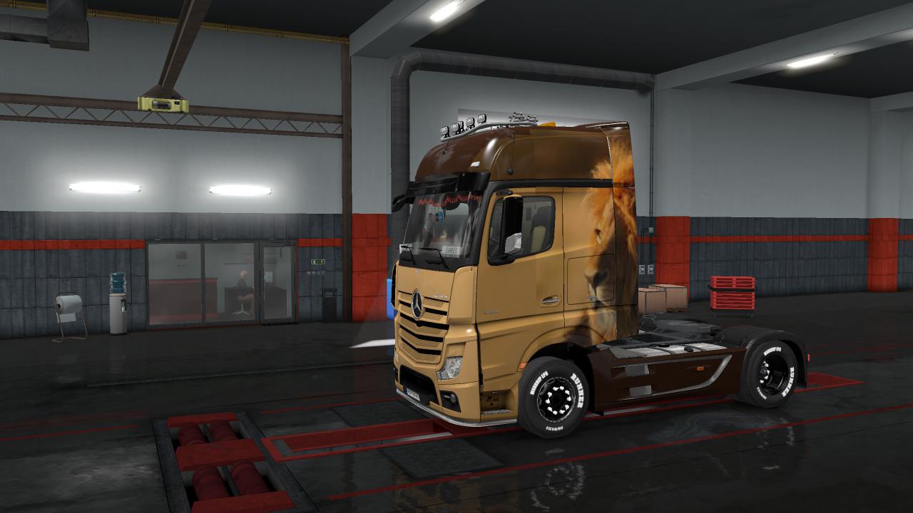 Ets2 - Skins Lion Sad For Mercedes-benz Actros Mp4 V1.00.1 Beta (1.35.x 