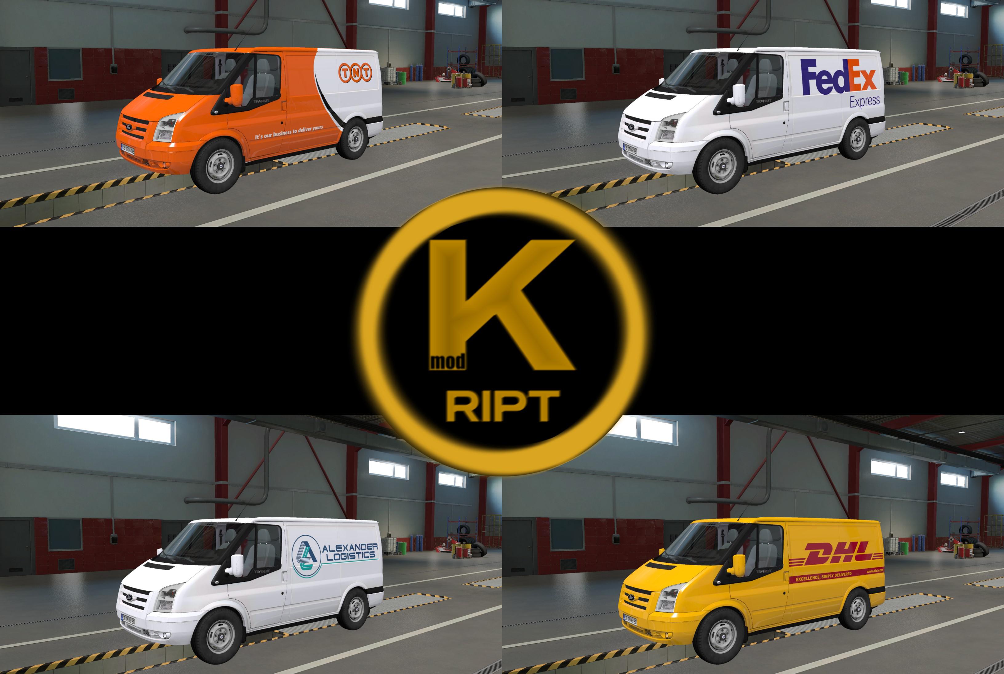 ETS2 - Ford Transit Skin Pack V1.0 (1.39.x)