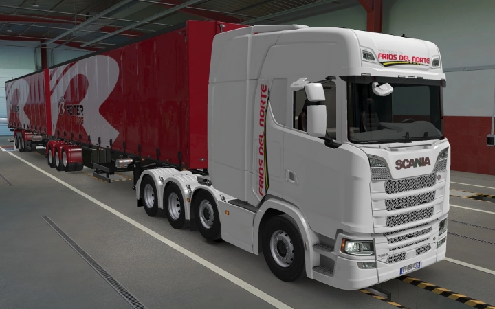 ETS2 - Scania S 2016 8x4 Frios Del Norte Skin (1.41.x)