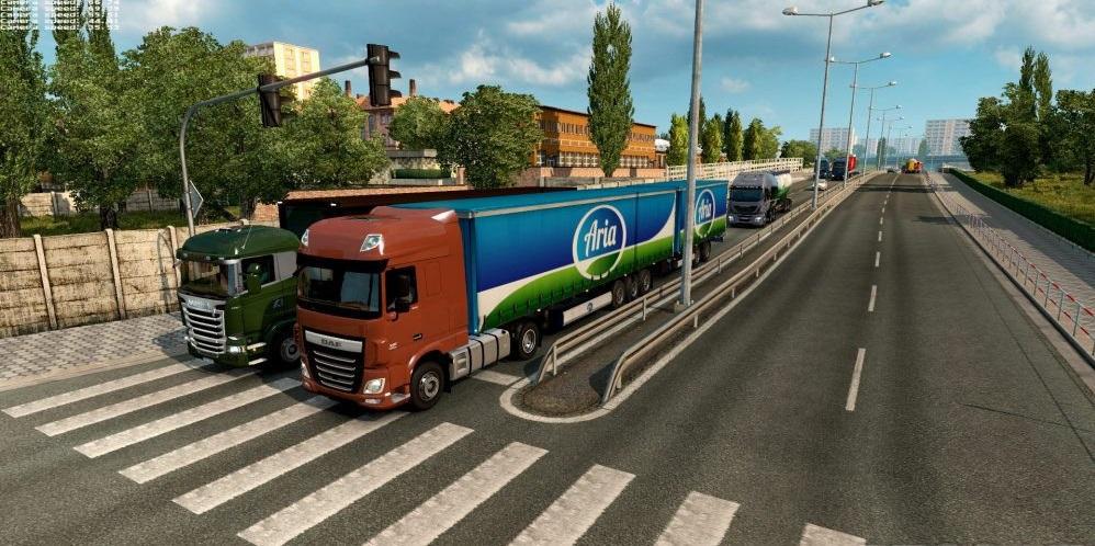 ETS2 - Double Trailers in Traffic Mod (1.36.x)