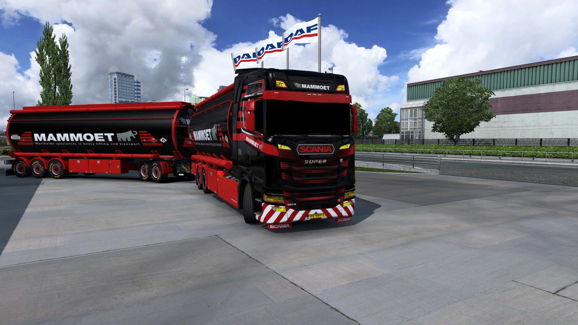 ETS2 - BDF Tandem Mammoet Scania Skin V1 (1.37.x)