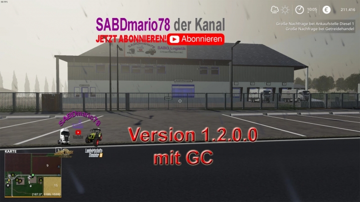 FS19 - SABD Lager Mit GC V1.2
