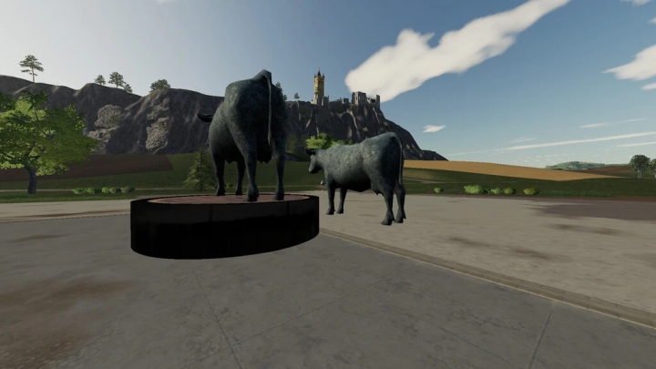 FS19 - Cow Statue V1.0