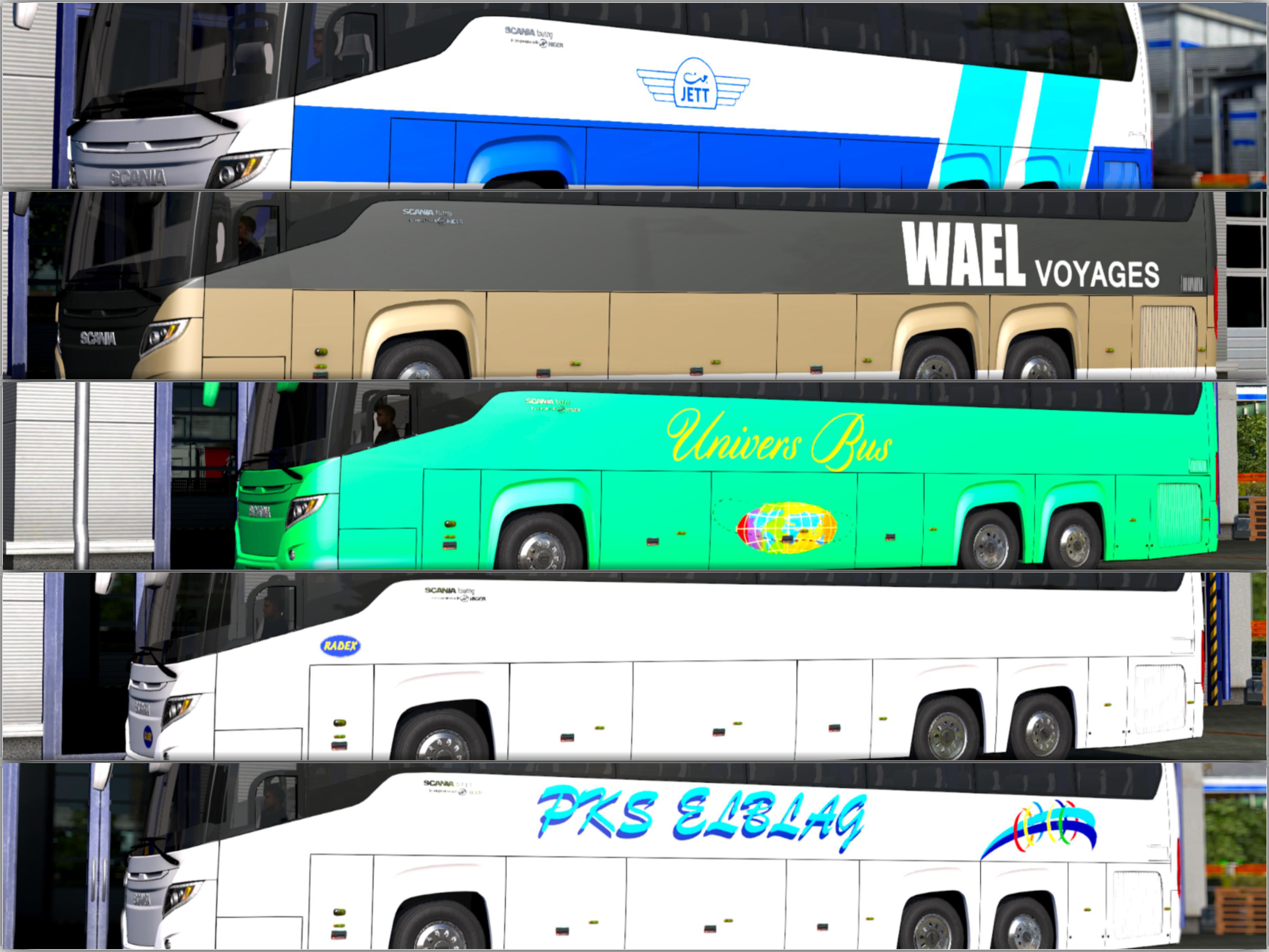 ETS2 - Scania Touring 15 Skins Pack (1.37.x)