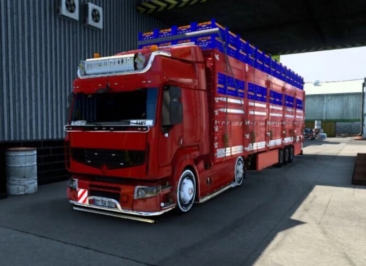 ETS2 - Renault Premium + Hal Trailer (1.40.x)