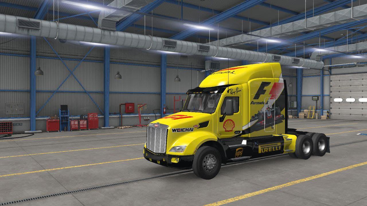 ATS - Formula One F1 Trucks And Trailer Skins V1.0 (1.39.x)