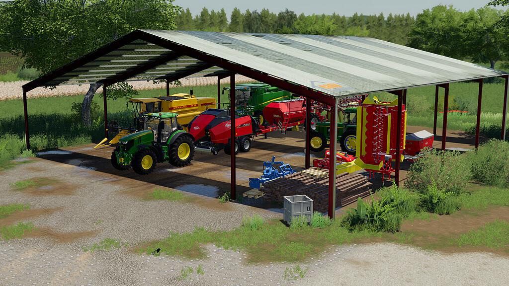 FS19 - Vehicle Shelter Metal V1.0